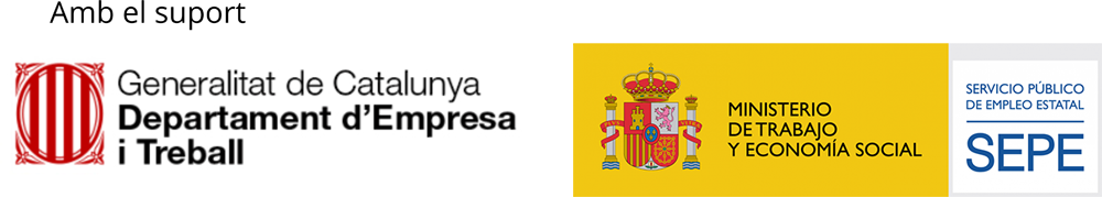 Amb el suport del Ministeri de Treball i la Generalitat de Catalunya